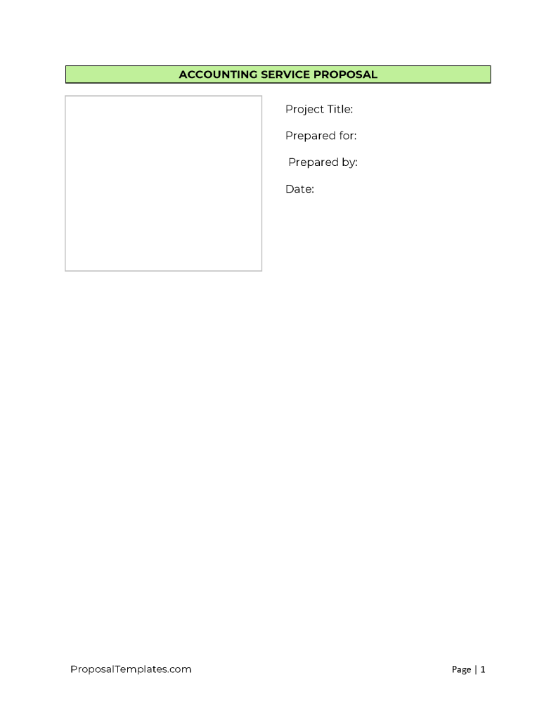 Free Accounting Services Proposal Template PDF WORD ODT   Accounting Service Proposal Template 791x1024 